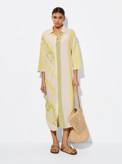 PARFOIS Vestido Camisero Estampado Multicor Clearance