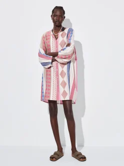 PARFOIS Vestido Camisero Estampado Multicor Hot