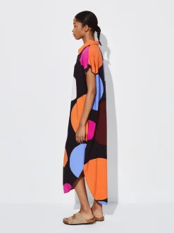 PARFOIS Vestido Camisero Estampado Multicor Clearance
