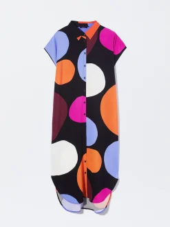PARFOIS Vestido Camisero Estampado Multicor Clearance