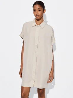 PARFOIS Vestido Camisero Lyocell Beige Store
