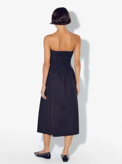 PARFOIS Vestido Con Escote Palabra De Honor Negro Outlet