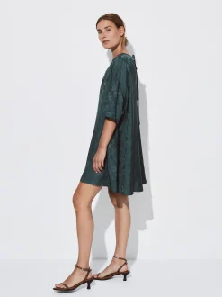 PARFOIS Vestido Corto Jacquard Com Lazos Verde Clearance