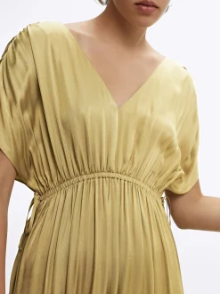 PARFOIS Vestido Fluido Ajustable Dorado Cheap