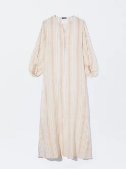 PARFOIS Vestido Largo Con Hilo Metalizado Multicor Clearance