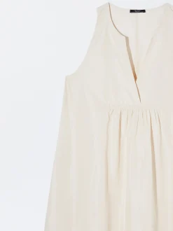 PARFOIS Vestido Largo Con Volantes Crudo Online