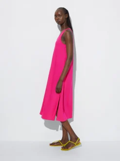 PARFOIS Vestido Largo De Tirantes Fucsia Flash Sale