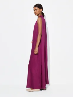 PARFOIS Vestido Largo En Modal Violeta Outlet