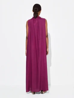PARFOIS Vestido Largo En Modal Violeta Outlet