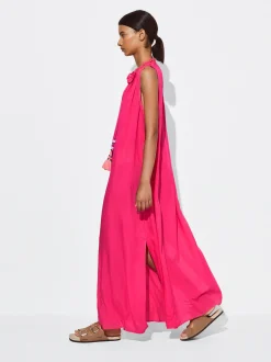 PARFOIS Vestido Largo En Modal Fucsia Fashion