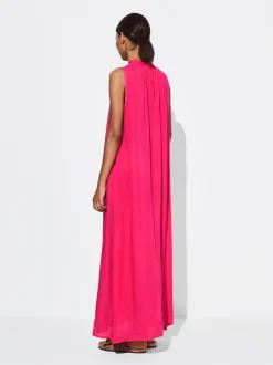 PARFOIS Vestido Largo En Modal Fucsia Fashion