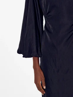 PARFOIS Vestido Largo Entallado Negro Outlet