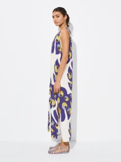 PARFOIS Vestido Largo Estampado Multicor Flash Sale
