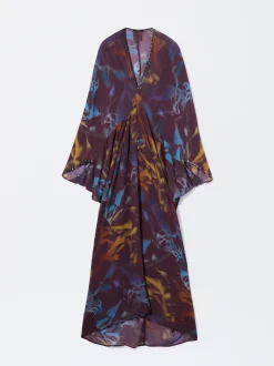 PARFOIS Vestido Largo Estampado Burdeos Hot