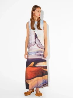 PARFOIS Vestido Largo Estampado Multicor Online