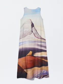 PARFOIS Vestido Largo Estampado Multicor Online