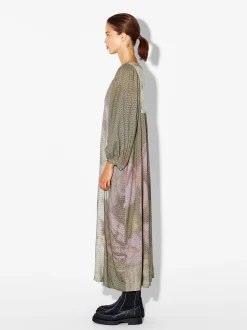 PARFOIS Vestido Largo Estampado Multicor Discount