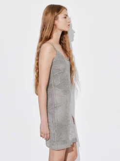 PARFOIS Vestido Mesh Plateado Online