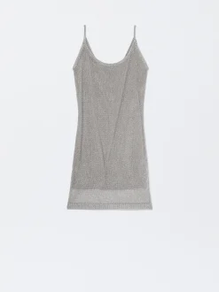 PARFOIS Vestido Mesh Plateado Online
