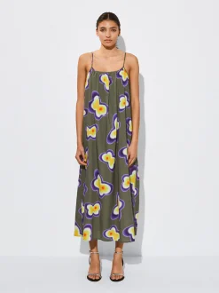 PARFOIS Vestido Midi Estampado Multicor Sale