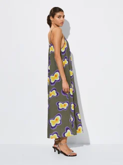 PARFOIS Vestido Midi Estampado Multicor Sale