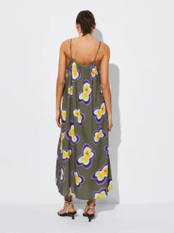 PARFOIS Vestido Midi Estampado Multicor Sale