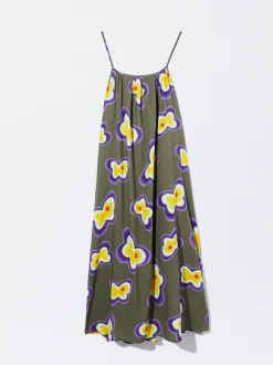 PARFOIS Vestido Midi Estampado Multicor Sale