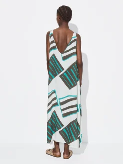 PARFOIS Vestido Midi Estampado Multicor Clearance