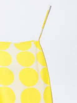 PARFOIS Vestido Midi Estampado Amarillo Online
