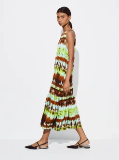 PARFOIS Vestido Midi Estampado Verde Online