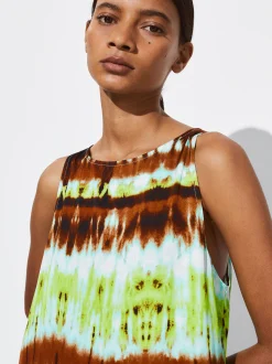 PARFOIS Vestido Midi Estampado Verde Online