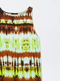 PARFOIS Vestido Midi Estampado Verde Online