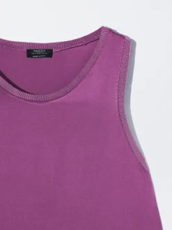 PARFOIS Vestido Midi Satinado Fucsia Shop