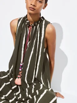 PARFOIS Vestido Modal Con Rayas Multicor Online