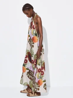 PARFOIS Vestido Modal Estampado Multicor Fashion