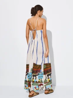 PARFOIS Vestido Modal Estampado Multicor Clearance