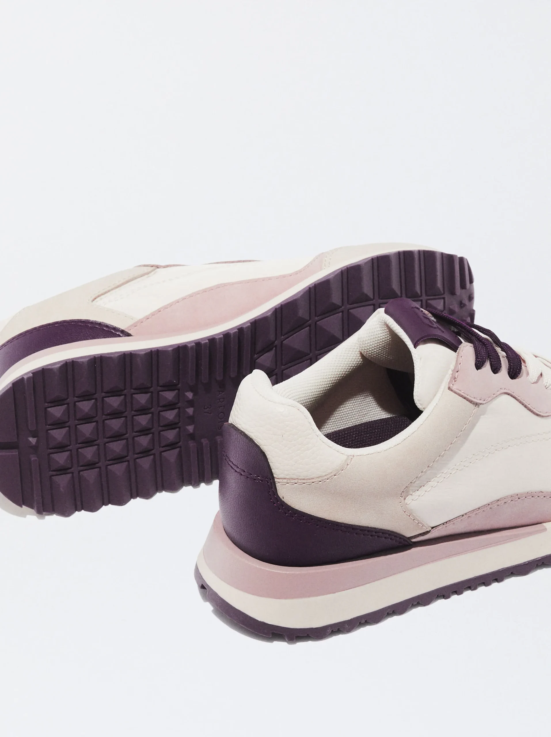 PARFOIS Zapatillas Deportivas Combinadas Beige Clearance