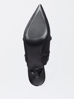 PARFOIS Zapato Destalonado Atado Piel Negro Cheap