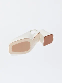 PARFOIS Zapato Tac&oacute;n Destalonado Blanco Sale